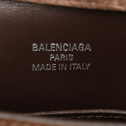 Balenciaga Waxed Suede Mini Rodeo Top Handle Handbag Light Espresso 7 of 10
