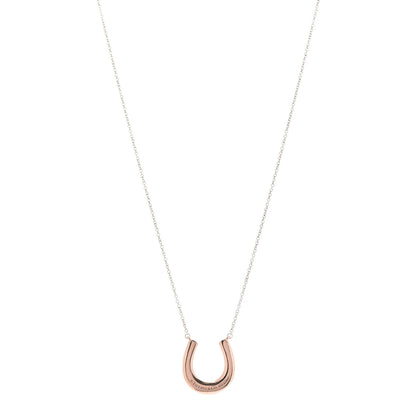 Tiffany Sterling Silver Rubedo 1837 Horseshoe Pendant Necklace 1 of 6