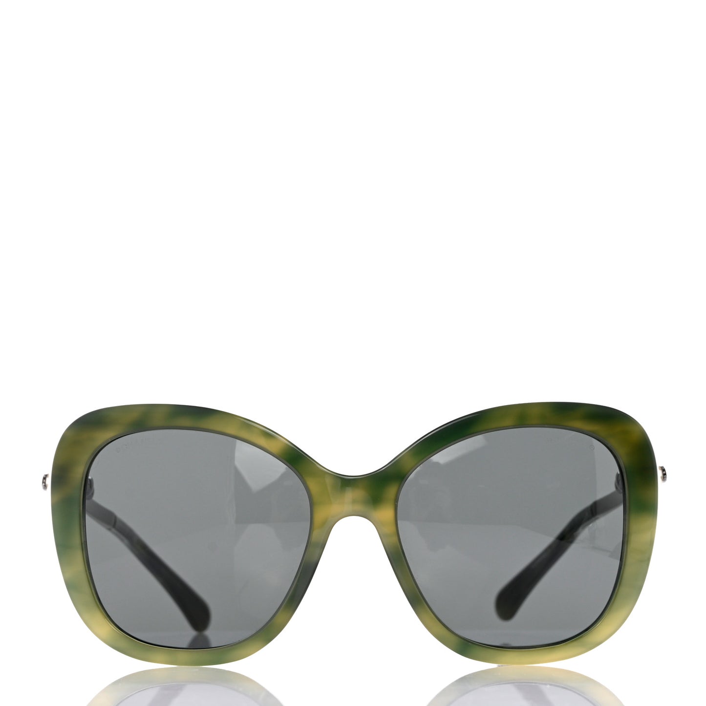 Acetate Butterfly Winter Pearl Sunglasses 5339-H Green