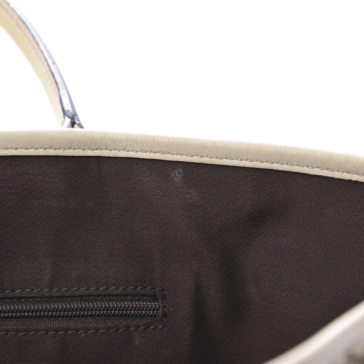 Monogram Medium New Britt Tote Off White