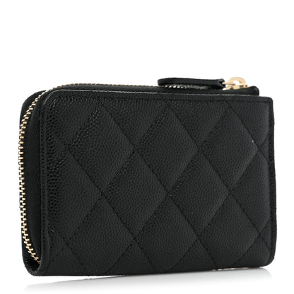 Chanel Caviar Quilted Key Holder Case Black 3 of 10