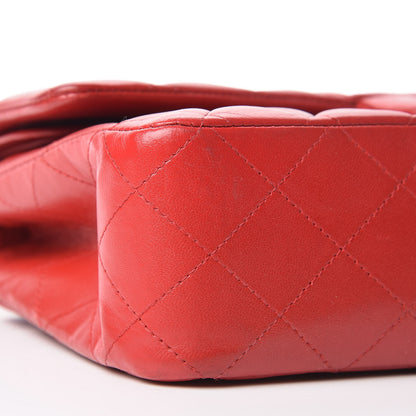 Chanel Lambskin Quilted Medium Double Flap Red 14 of 15
