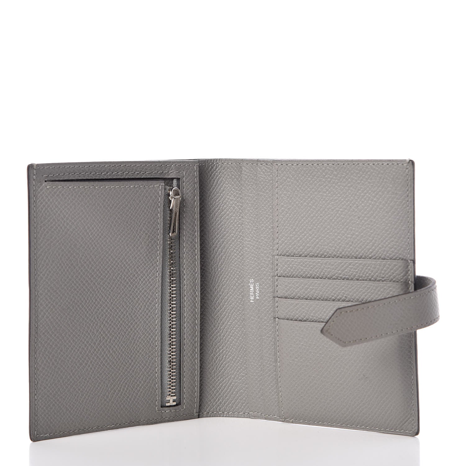 Hermes Epsom Bearn Compact Wallet Gris Mouette 4 of 8