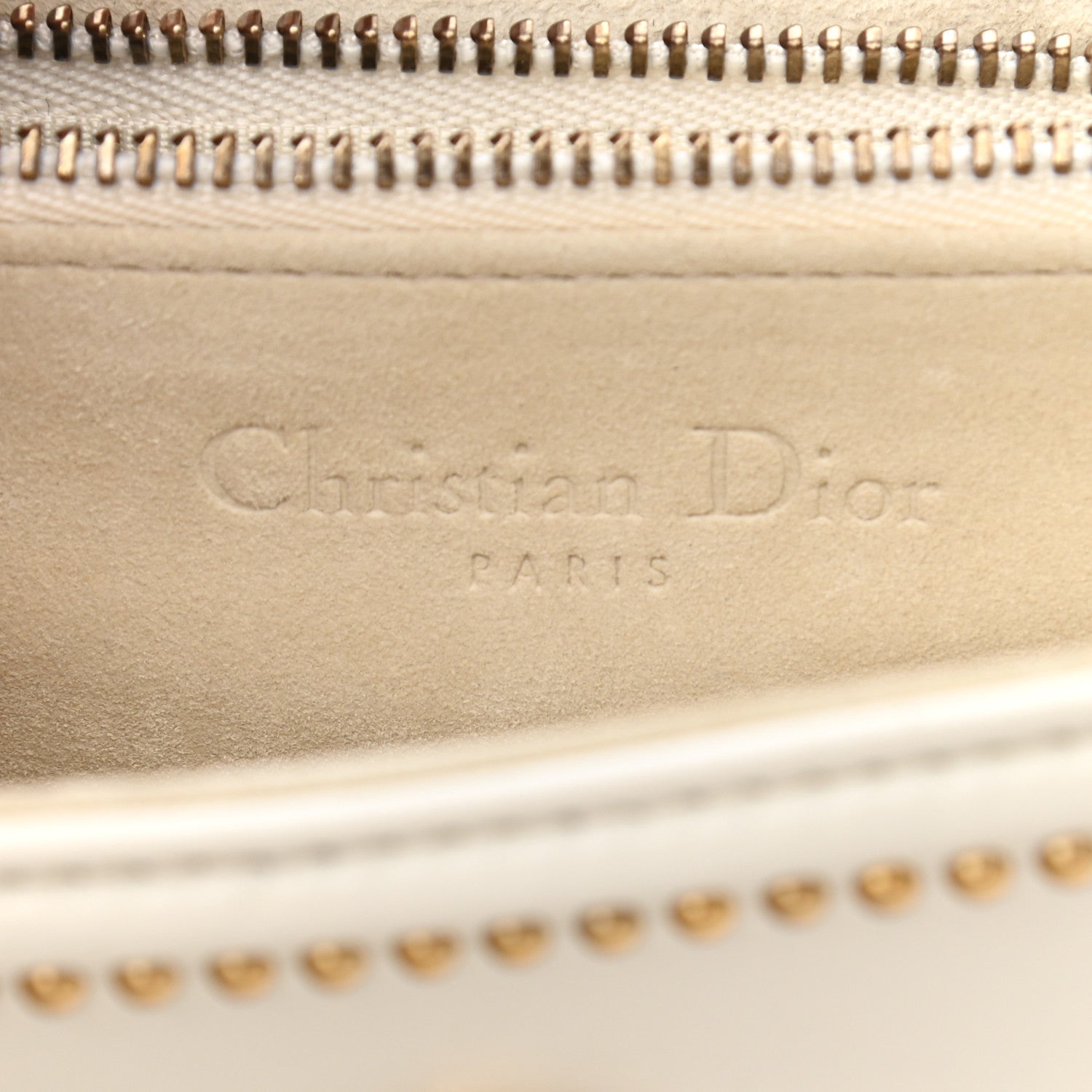 Christian Dior Lambskin Studded Phone Case Diorama Latte 6 of 9