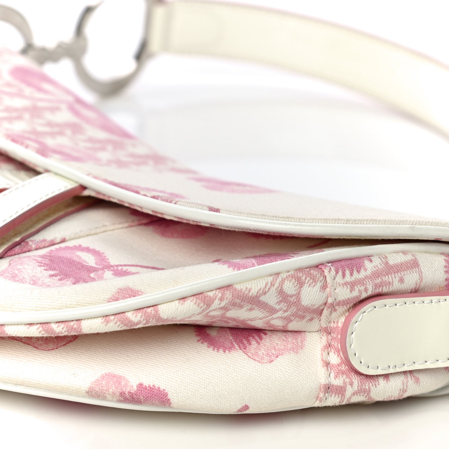 Monogram Floral Saddle Bag Pink