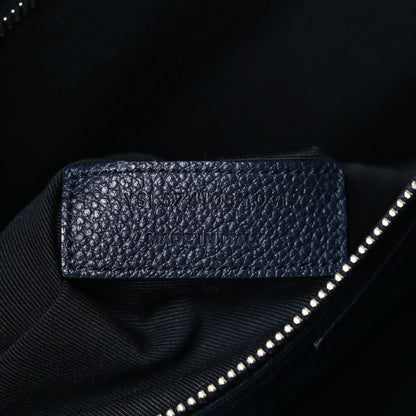 Saint Laurent Calfskin Medium Rive Gauche Cabas Navy Blue 7 of 9