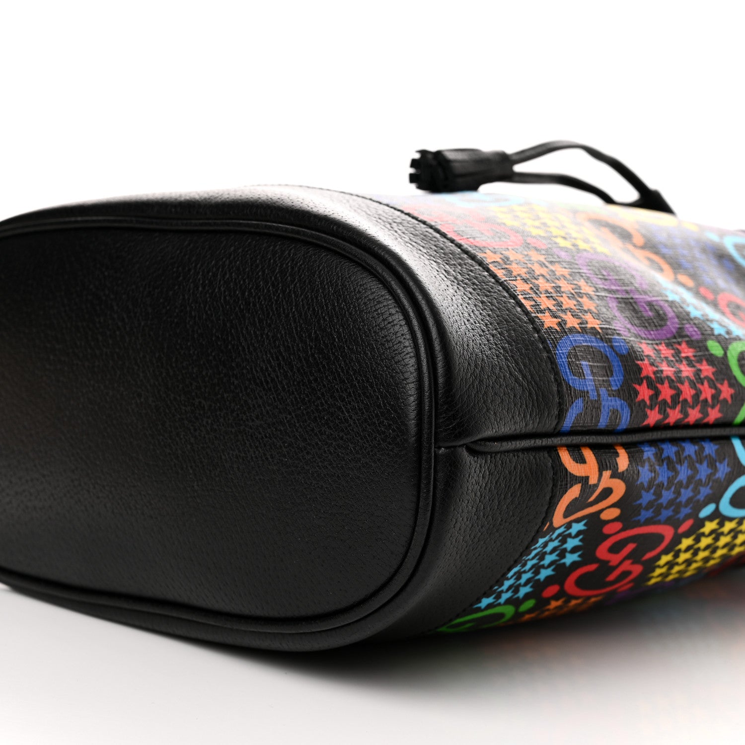 Gucci GG Supreme Monogram Psychedelic Bucket Bag Black 10 of 11
