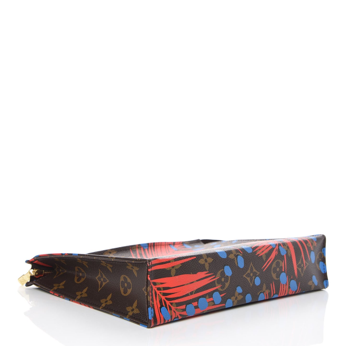 Monogram Jungle Dots Toiletry Pouch 26 Coquelicot Denim