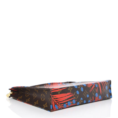 Louis Vuitton Monogram Jungle Dots Toiletry Pouch 26 Coquelicot Denim 4 of 10