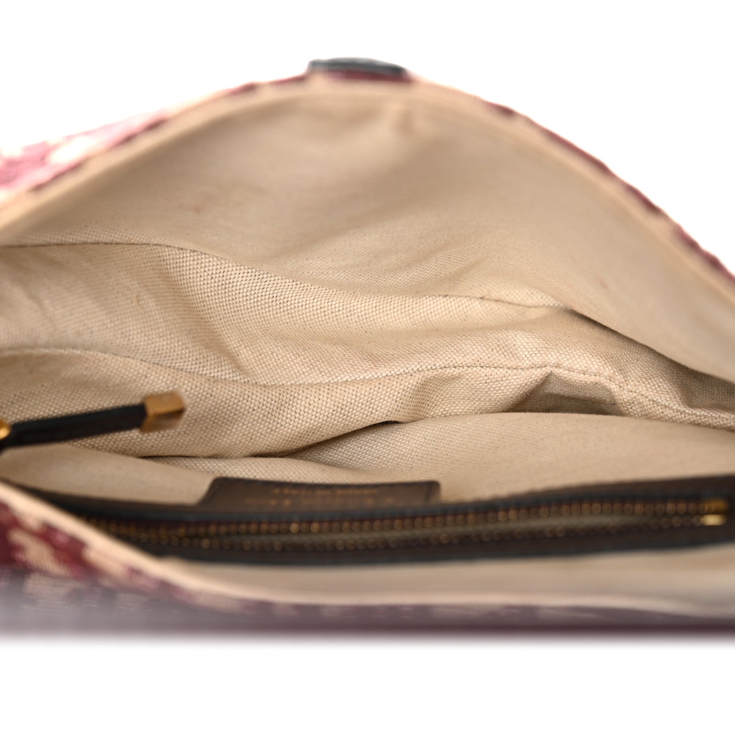 Christian Dior Oblique Saddle Bag Burgundy 5 of 13