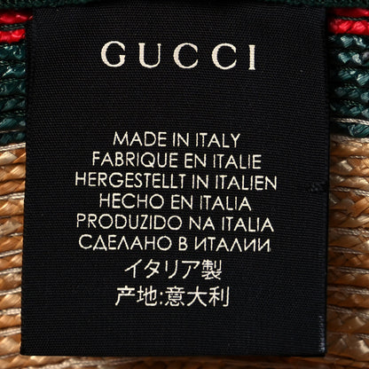 Gucci Abaca Straw Web Fedora Hat S 8 of 9