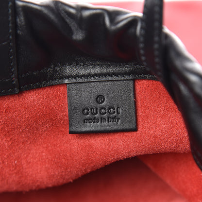 Gucci Calfskin Mens Logo Drawstring Backpack Red 9 of 12