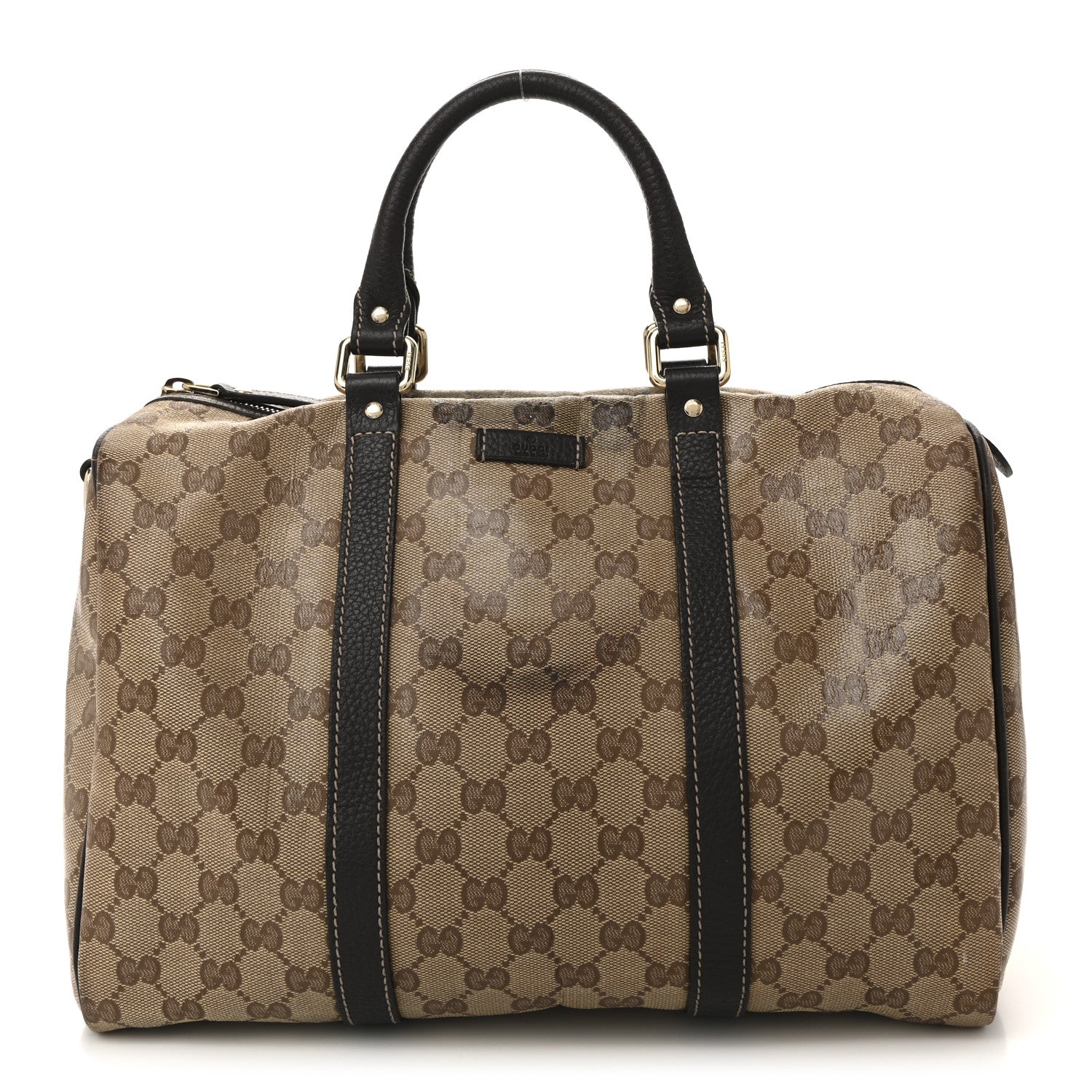 Gucci Crystal Monogram Medium Joy Boston Dark Brown 1 of 15