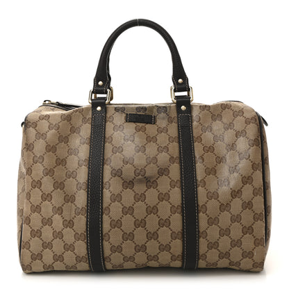 Gucci Crystal Monogram Medium Joy Boston Dark Brown 1 of 15