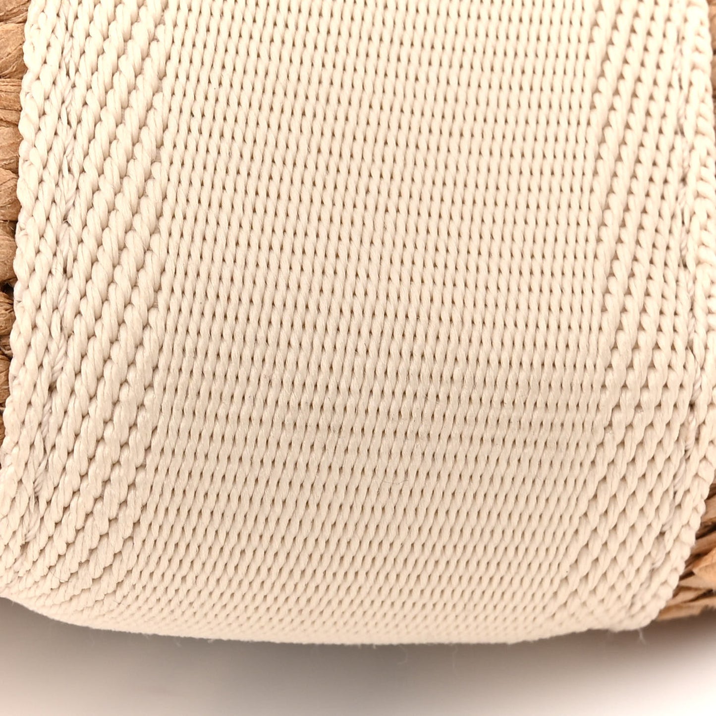 Raffia Large Woody Tote White