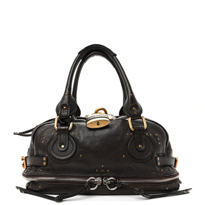 Chloe Calfskin Paddington Double Zip Bowler Chocolate 1 of 10