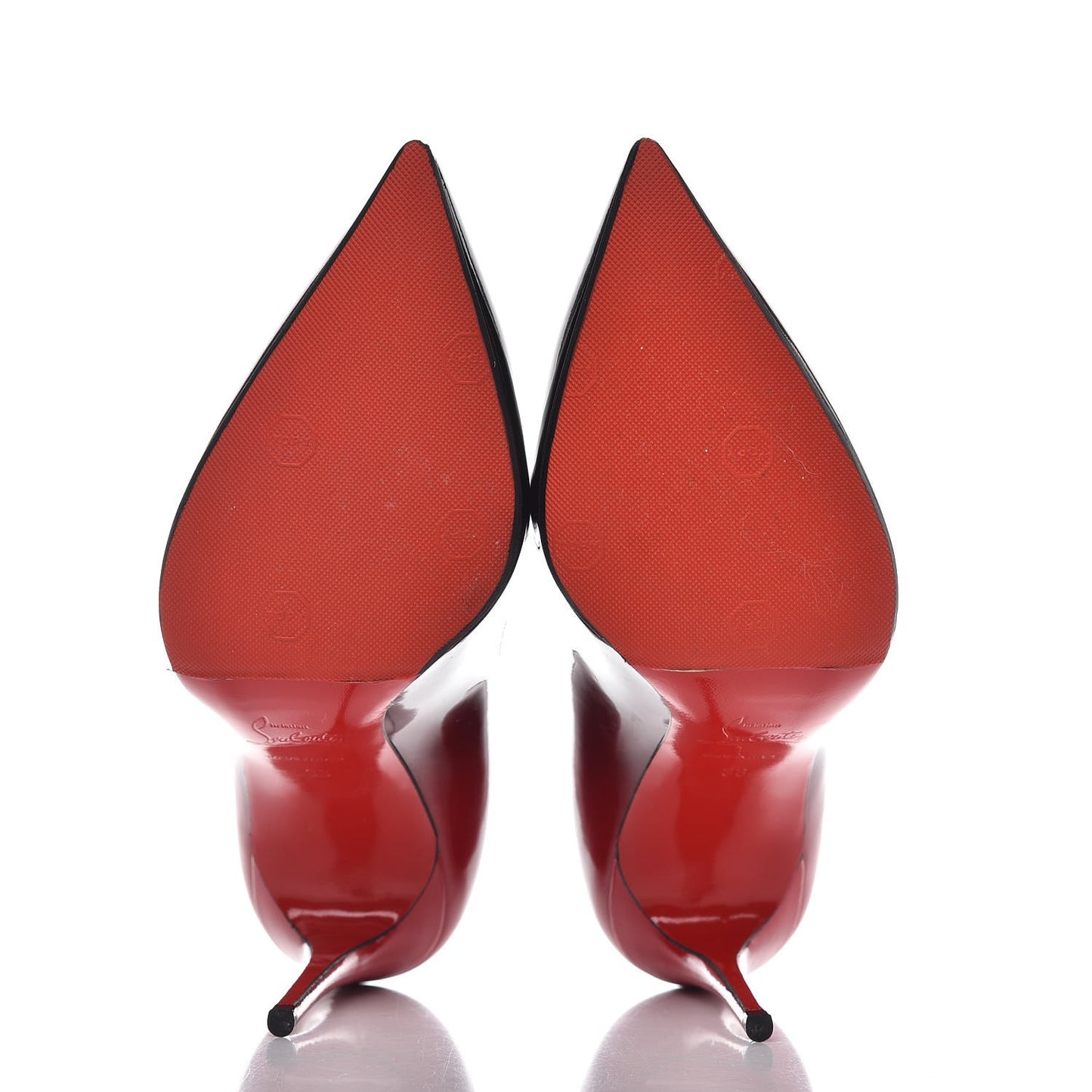 Patent Degrade Pigalle Follies 100 Pumps 38 Black Red