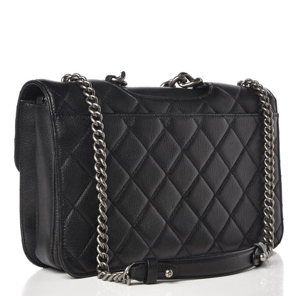 Chanel Goatskin Quilted Large Perfect Edge Flap Black 3 of 8