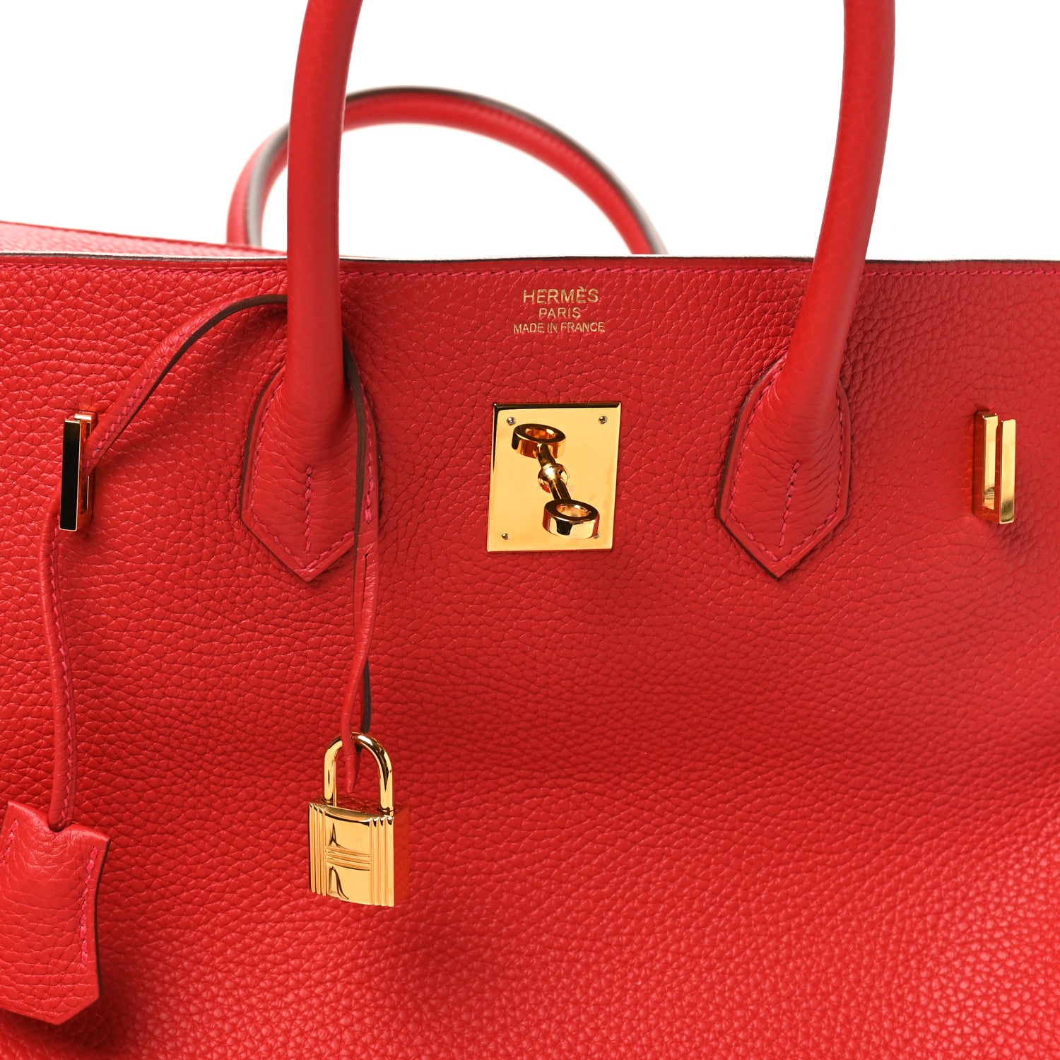 Hermes Togo BIRKIN 35 Rouge Casaque 7 of 10