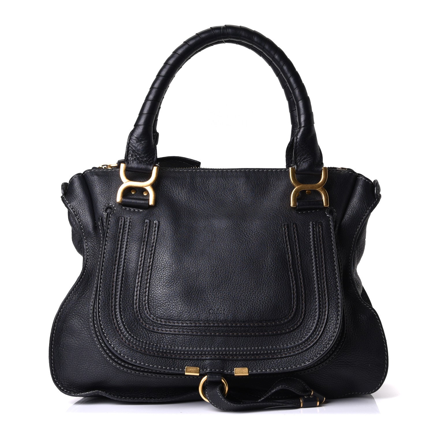 Chloe Calfskin Medium Marcie Satchel Black 1 of 5