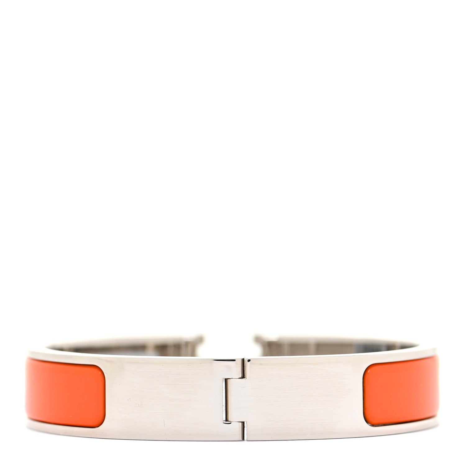 Hermes Enamel Narrow Clic Clac H Bracelet PM Orange 3 of 6