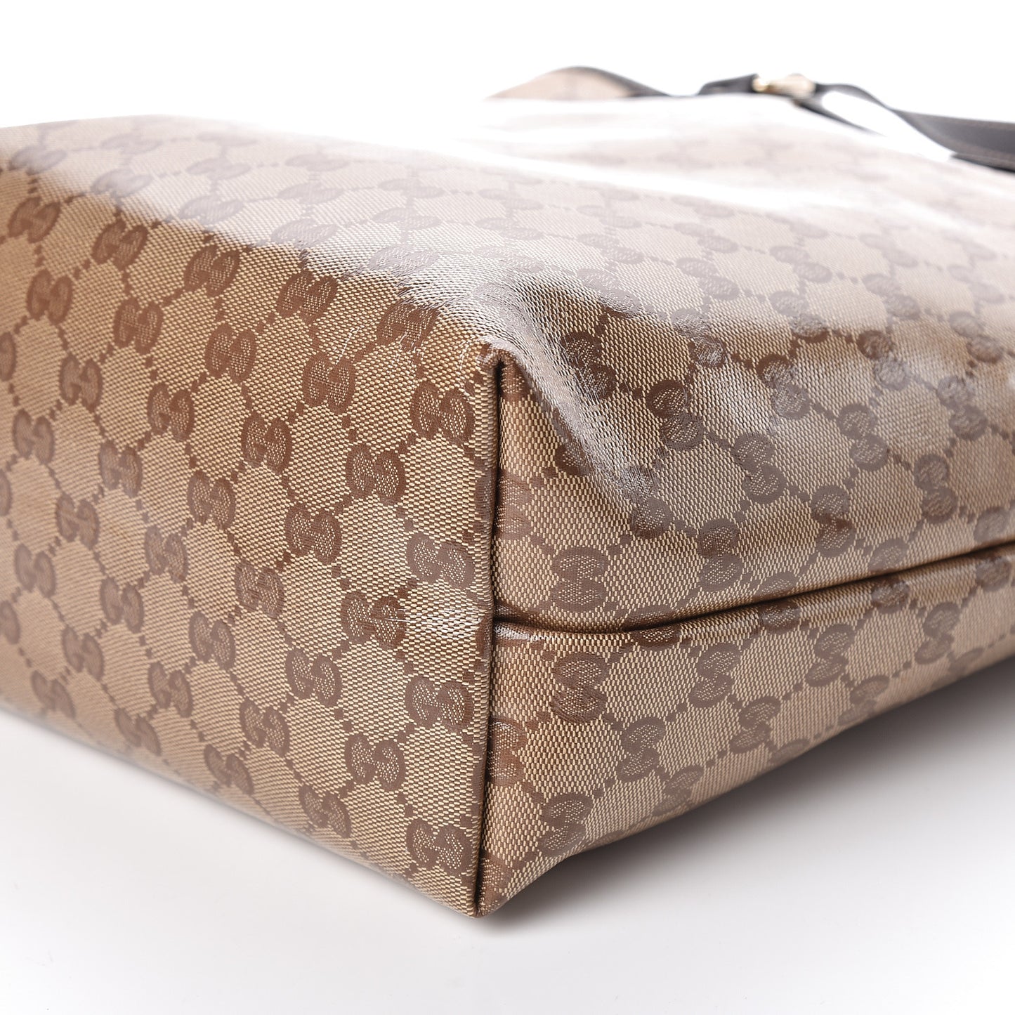 Crystal Monogram Joy Tote Dark Brown