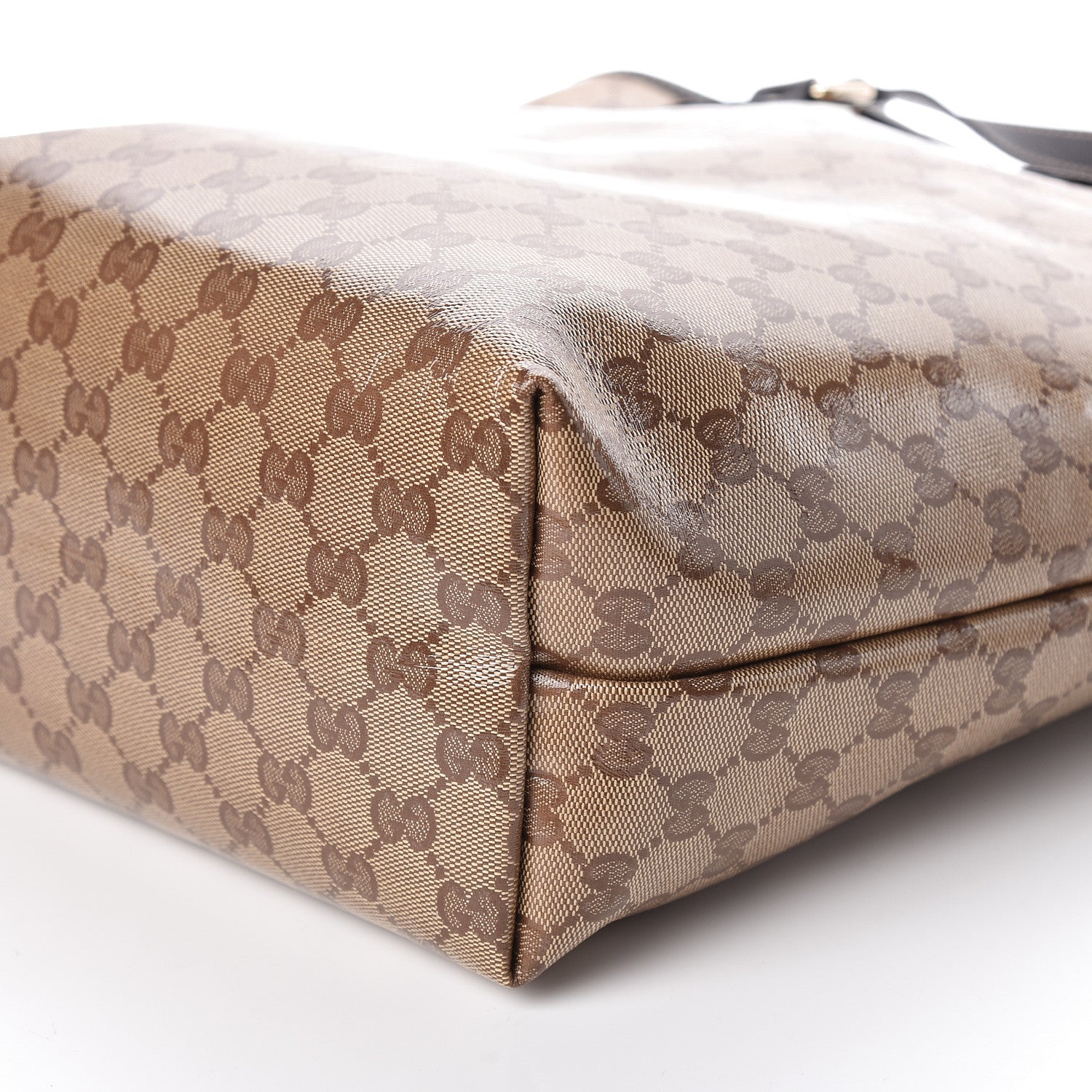 Gucci Crystal Monogram Joy Tote Dark Brown 9 of 10