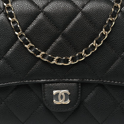 Chanel Caviar Quilted Phone Holder Wallet on Removable Chain Black 10 of 12