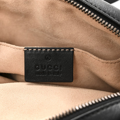 Gucci Calfskin Matelasse GG Marmont Belt Bag 95 38 Black 6 of 10
