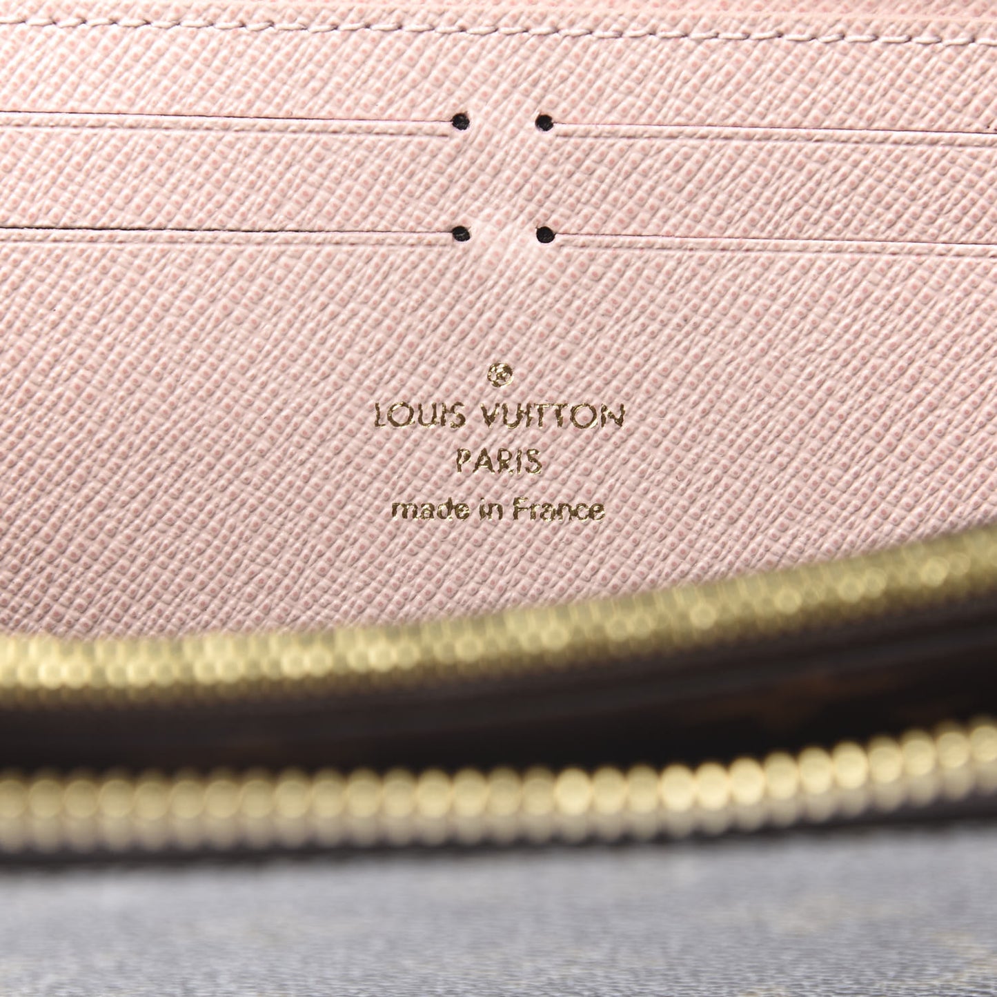 Monogram Clemence Wallet Rose Ballerine
