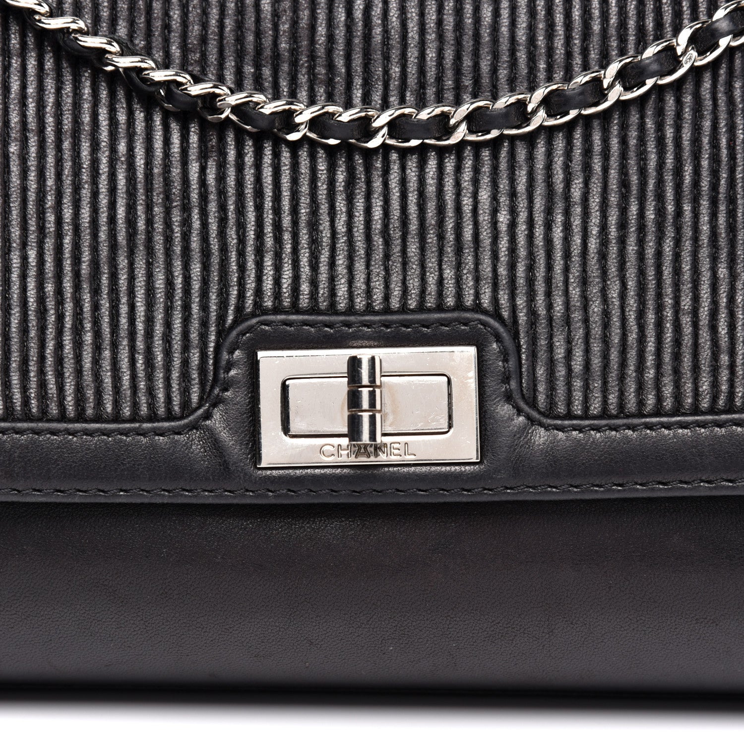 Chanel Lambskin Mademoiselle Accordion Flap Black 10 of 10