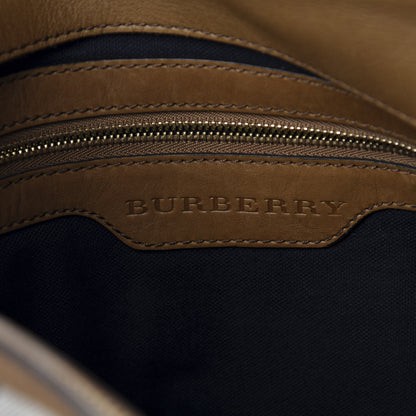 Burberry Calfskin House Check Medium Brecon Tote Tan 8 of 12