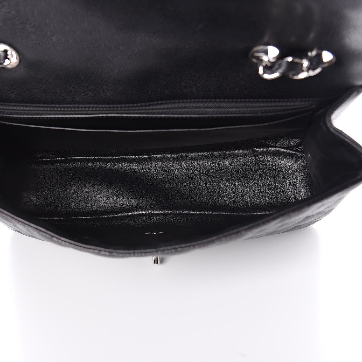 Chanel Caviar Quilted Jumbo Single Flap Black 5 of 11