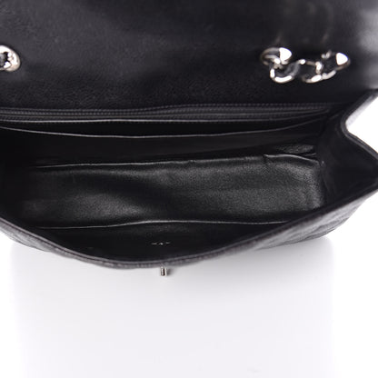 Chanel Caviar Quilted Jumbo Single Flap Black 5 of 11
