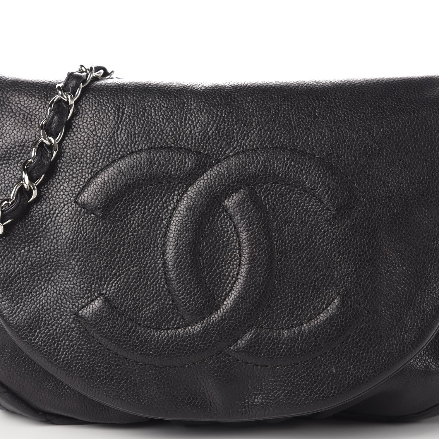 Chanel Caviar Half Moon Large Flap Black 10 of 10
