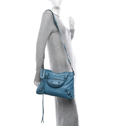 Balenciaga Agneau Classic Hardware Town Bleu Indigo 2 of 18