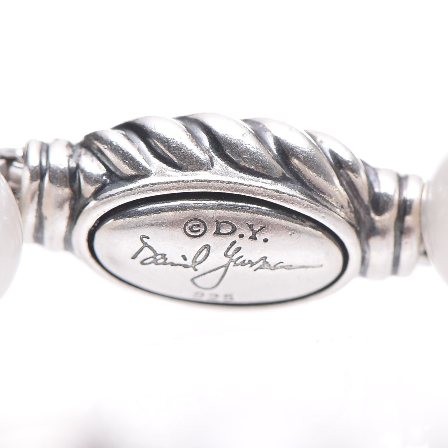 Sterling Silver Pearl 8mm Spiritual Bead Bracelet