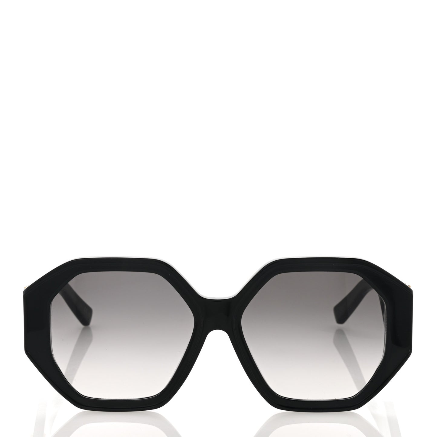 Acetate LV Icon Round Sunglasses Z1728E Black