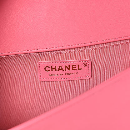 Chanel Lambskin Quilted Medium Boy Flap Pink 5 of 11