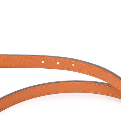 Hermes Swift Epsom 13mm 5382 Rock Belt 75 Black Orange 3 of 5