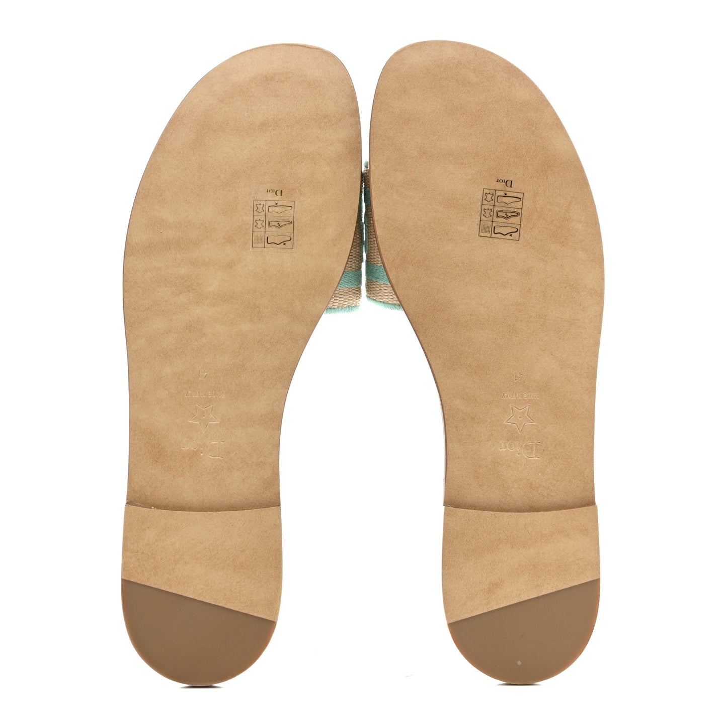 Dway Mules Slide Sandals 41 Aquamarine