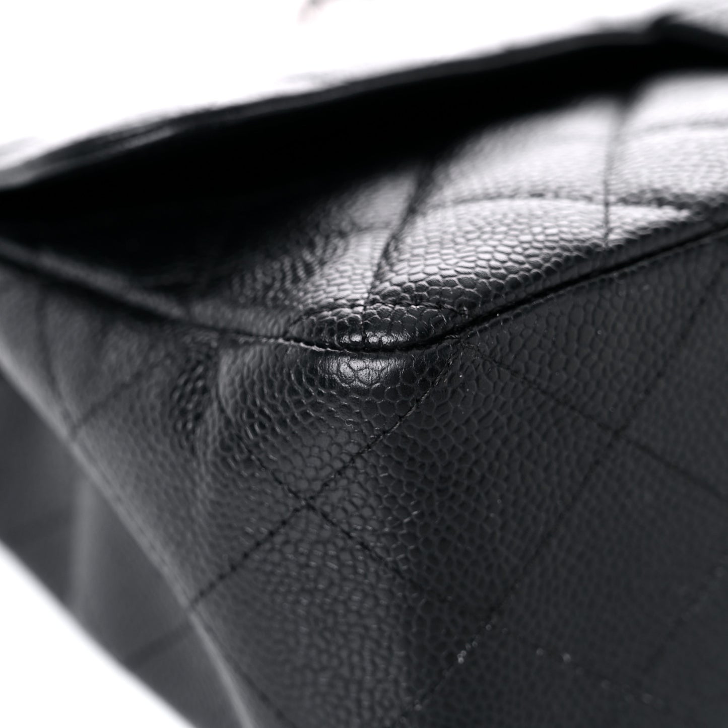Caviar Quilted Jumbo Single Flap Black