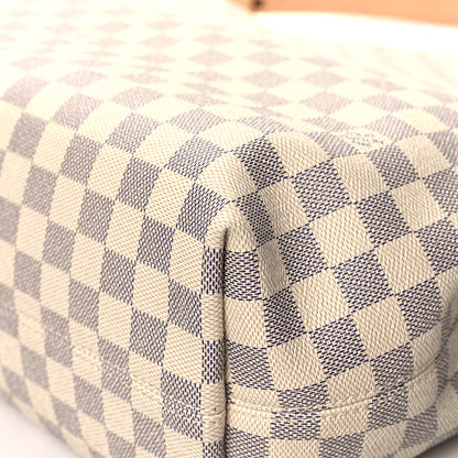 Louis Vuitton Damier Azur Graceful MM Rose Ballerine 11 of 13