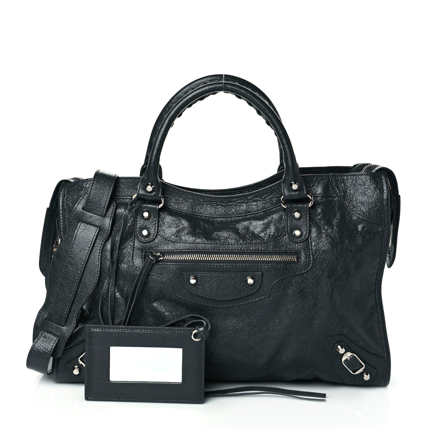 Agneau Classic Silver Hardware City Gris Fossile Anthracite