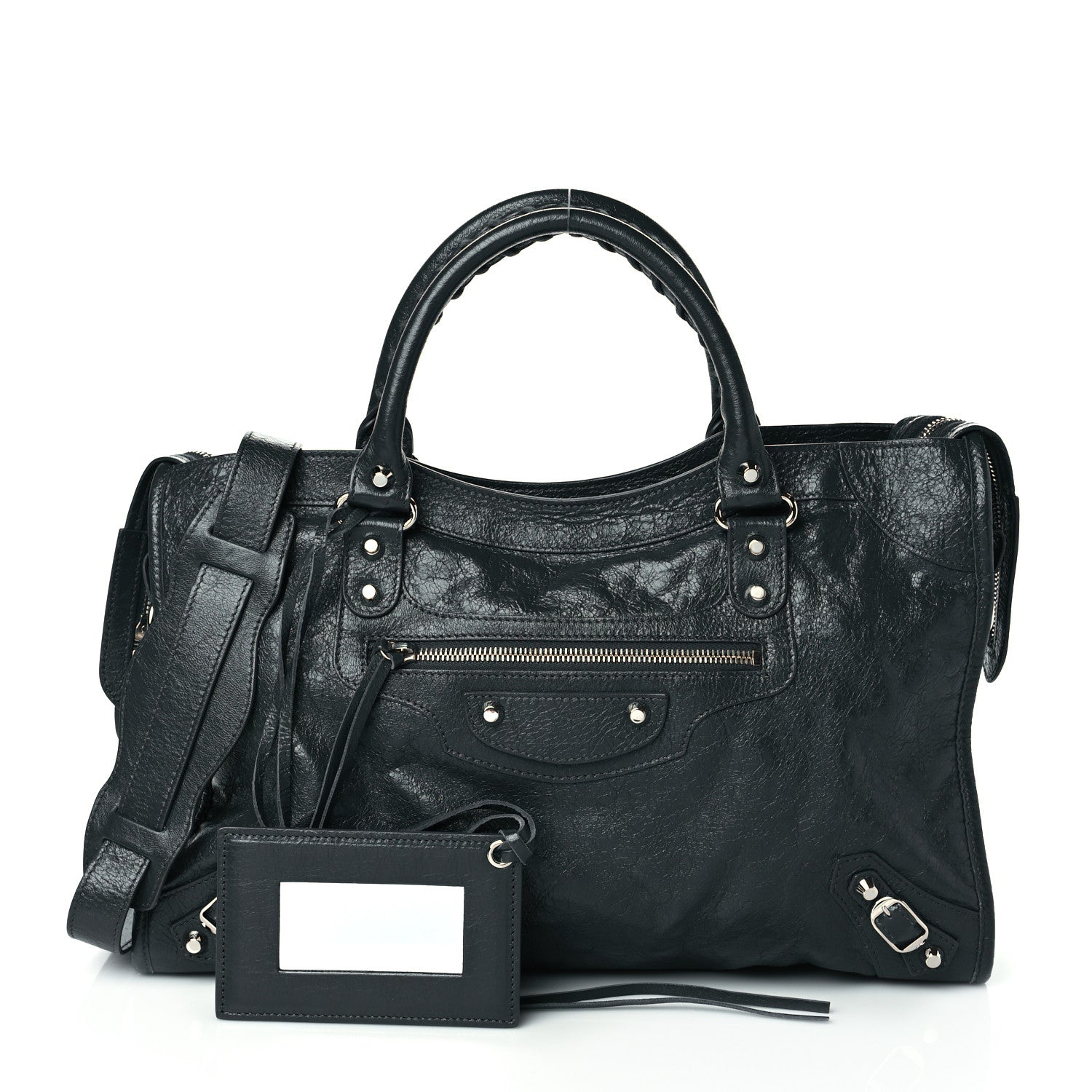 Balenciaga Agneau Classic Silver Hardware City Gris Fossile Anthracite 1 of 10
