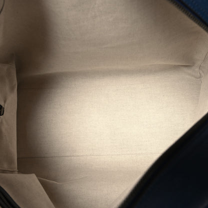 Gucci X ADIDAS Canvas Textured Dollar Calfskin Web GG Monogram Trefoil Large Bowling Bag Hibiscus Red  Blue Navy 4 of 11