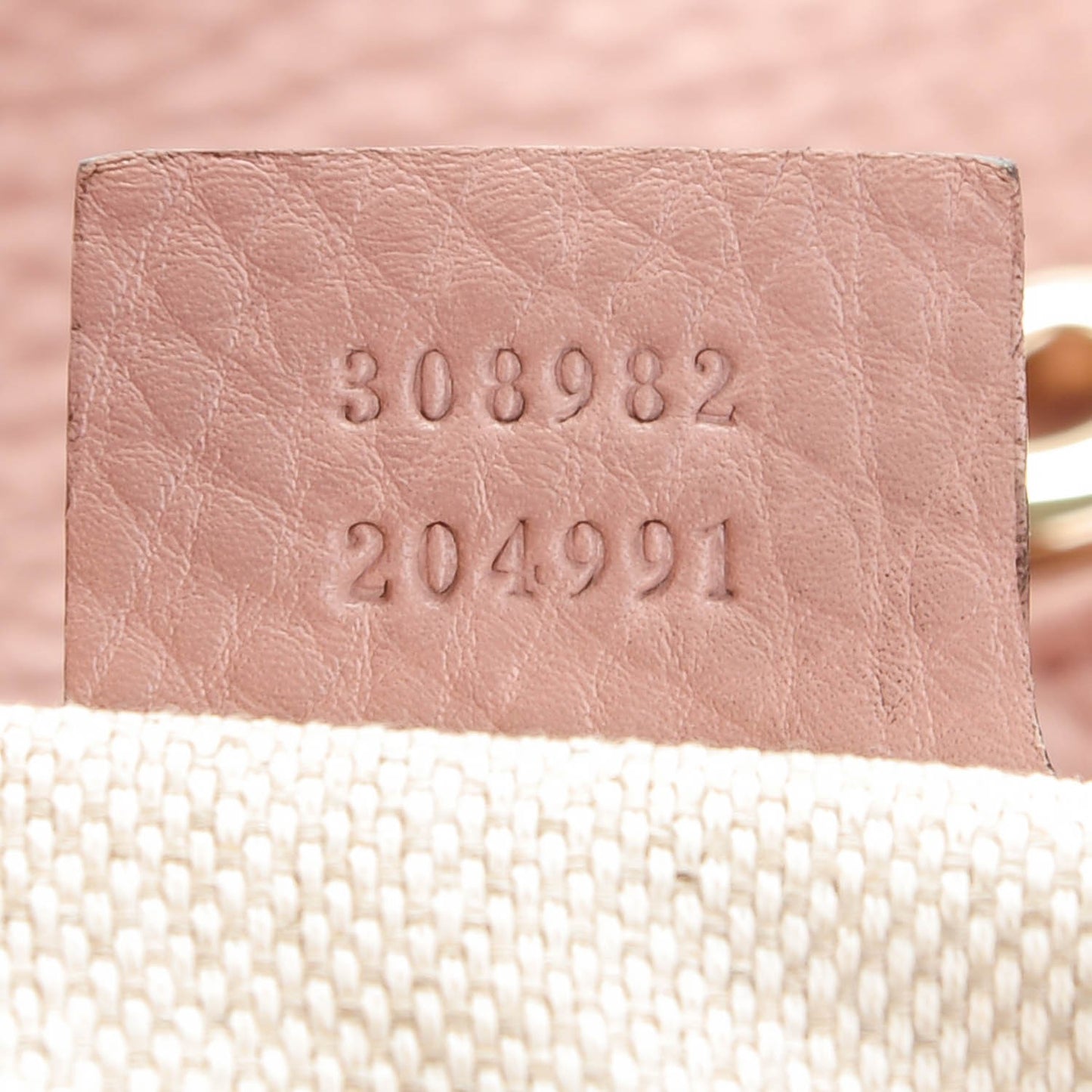 Pebbled Calfskin Medium Soho Chain Shoulder Bag Pale Pink