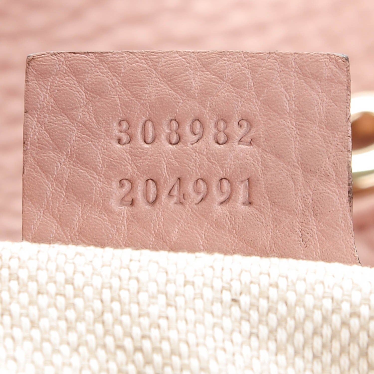 Gucci Pebbled Calfskin Medium Soho Chain Shoulder Bag Pale Pink 7 of 7