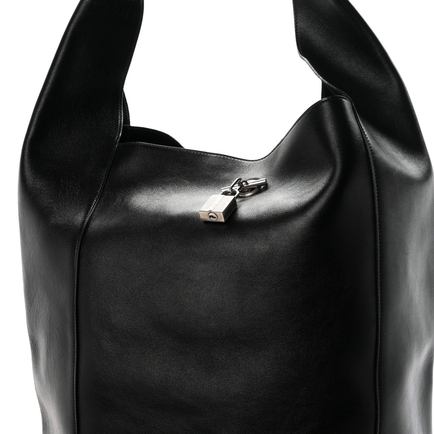Supple Calfskin Large Tanger Hobo Black