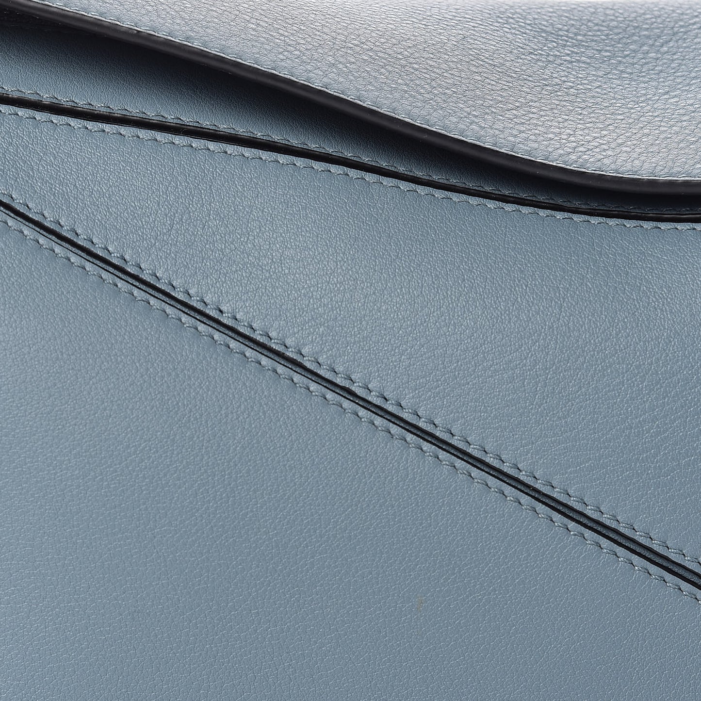 Calfskin Small Puzzle Bag Stone Blue
